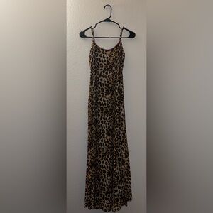 As U Wish Leopard Print Maxi Dress